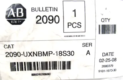 ALLEN BRADLEY 2090-UXNBMP-18S30 CABLE SER.A 2090UXNBMP18S30 NEW SURPLUS