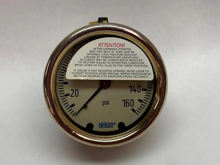 New | in-Stock WIKA 0-160 PSI Universal Pressure Meters Ohio US | Surplus Asset Holdings #1247147
