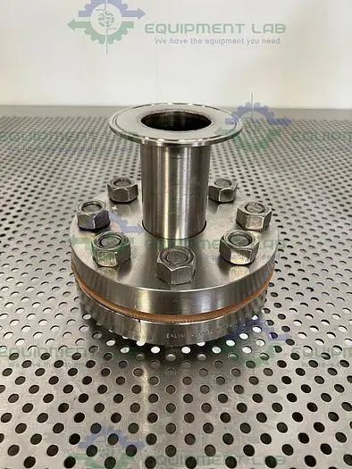 Used ENLIN A/SA182 STAINLESS STEEL F316L/316 6" FLANGE TO 1" SANITARY FITTING ADAPTER Plumbing Equipment California US | Equipment Lab #487973