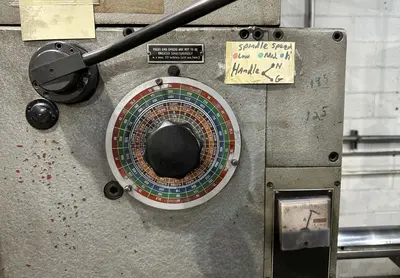 3.5"  x 40 TAPER TOS MODEL #W9 ROTARY TABLE HORIZONTAL BORING MILL WITH FACING HEAD : YOBRO 25160