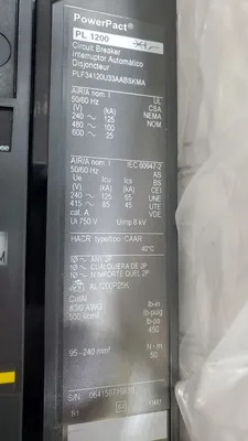 USED SQUARE D PLF34120U33AABSKMA