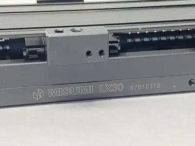 USED MISUMI SINGLE AXIS ACTUATOR WITH COVER OPTION 150MM BASE