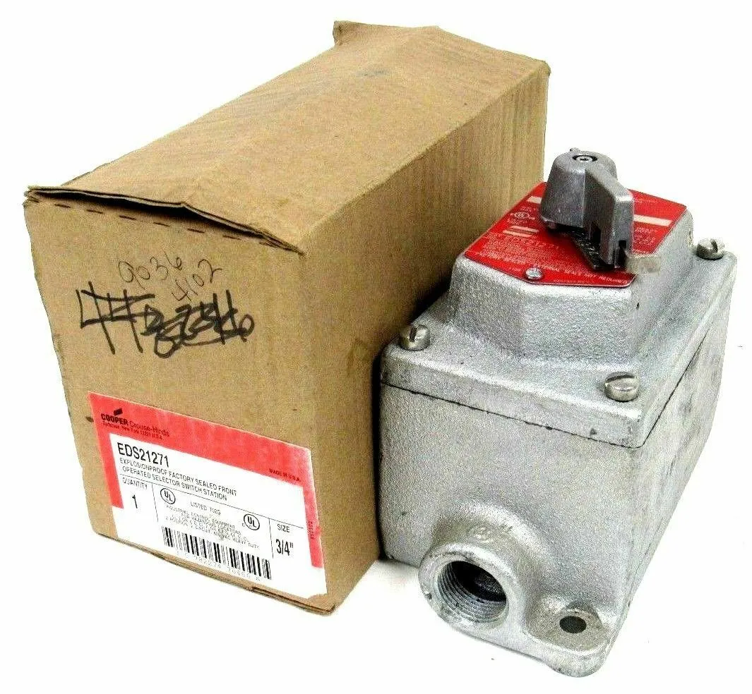 NEW CROUSE HINDS EDS21271 SELECTOR SWITCH STATION