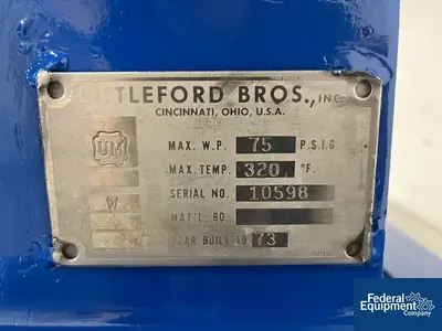 USED Littleford 4.6 Cu Ft Littleford Mixer, Model FM-130D, S/S, JKT