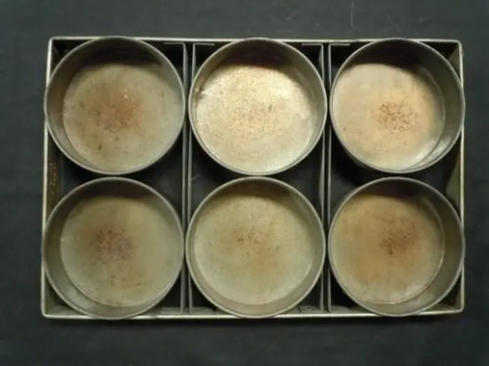 CAKE PAN ROUND SIX (6) STRAP 7"