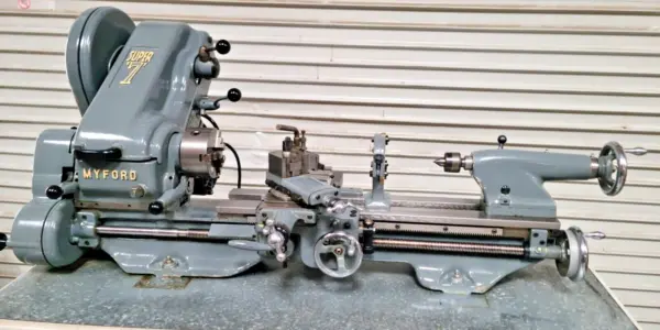 Original Myford Super 7 Gap Bed Tool Room Lathe Precision Pristine Tooling Rare