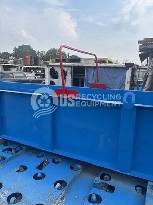 USED EXCEL EX-63 CLOSED DOOR BALER WITH CONVEYOR