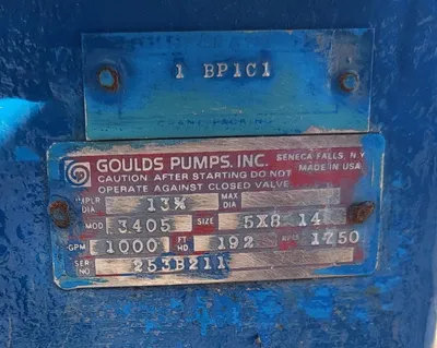 USED GOULDS 3405 5X8X14