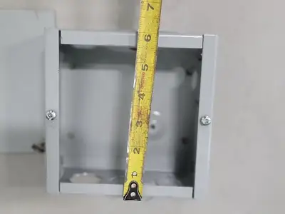 6"x6"x3" Screw Cover Junction Pull Box, 12 Knockouts