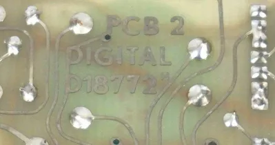 USED SCHEMATIC D18772 PCB 2 DIGITAL CONTROL BOARD