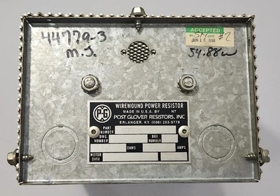 USED Post Glover Resistors CZ353181