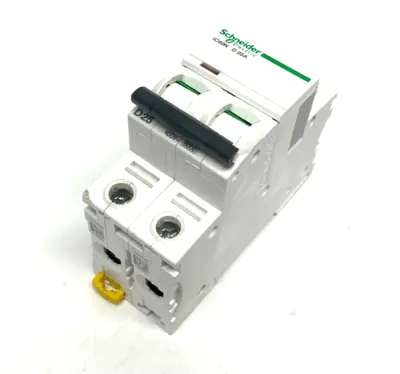 Used Schneider Electric Acti9 iC60N Miniature Circuit Breaker 2-Pole D-Curve Circuit Breakers Michigan US | Maverick Industrial Sales #1460509