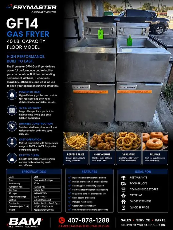 Used FRYMASTER _UNKNOWN_ Bakery Equipment Florida US | BAM Discount Restaurant Equipment #1285523