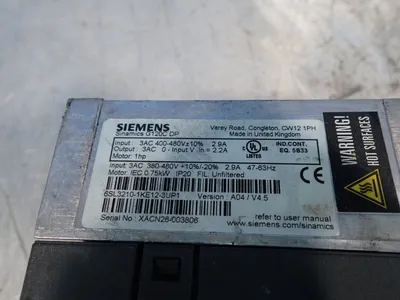 USED SIEMENS 6SL32101KE123UP1