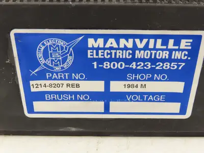 Manville Electric 1214-8207 DC Motor Speed Controller 48V Off Rico PLR-DD-100