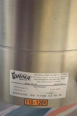 Used SAVAGE _UNKNOWN_ Cookers / Coolers / Fryers New York US | UNION STANDARD EQUIPMENT CO. #1493492