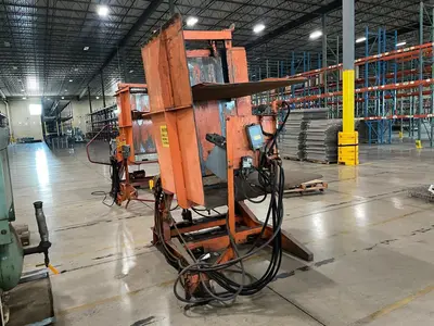 4400 LBS x 55" x 48" x 60" CHERRY HYDRAULIC PALLET INVERTER / ROTATE / FLIPPER: STOCK #23736