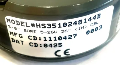 NEW DYNAPAR HS3510248144B ENCODER 5/8" BORE 5-26V (1M) CABLE