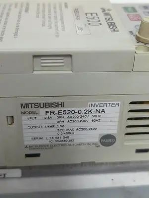 Used MITSUBISHI ELECTRIC FR-E520-0.2K-NA Industrial Controls Ohio US | Surplus Asset Holdings #1295328