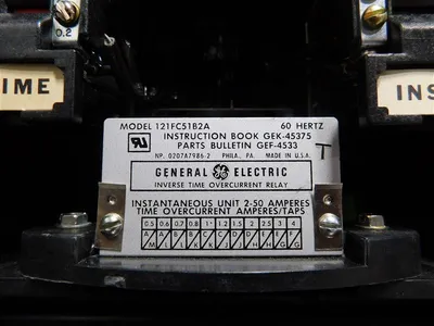 General Electric 121FC51B2A Inverse Time Overcurrent Relay 60Hz Used
