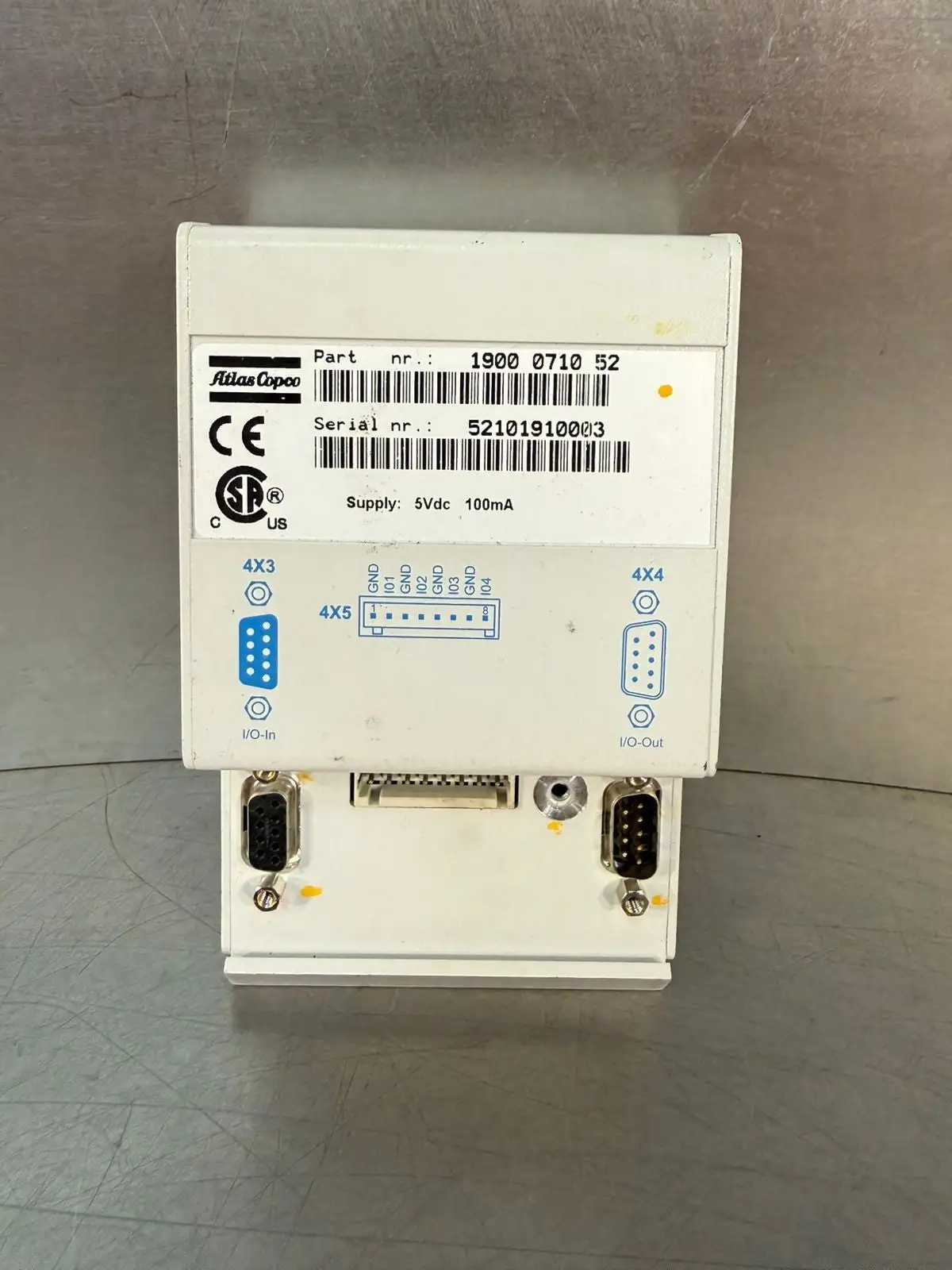 Atlas Copco 1900-0710-52 Regulator Mod 1900071052 5Vdc 100ma (7.2.3)