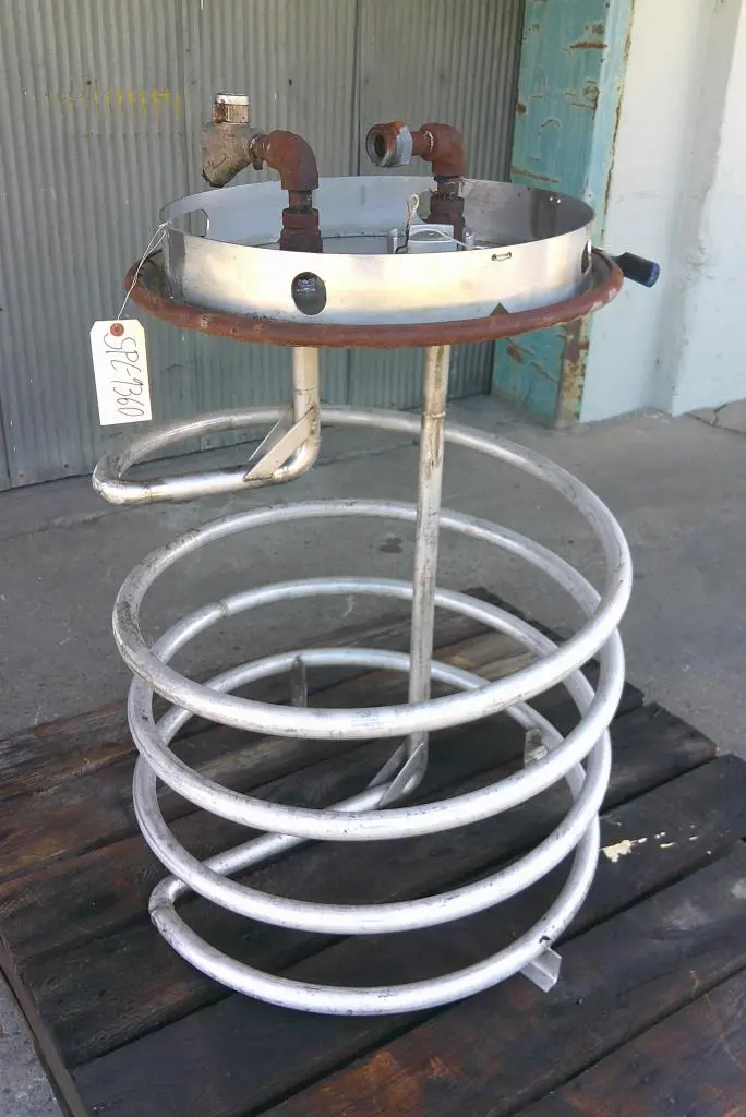 SPC9360  Heat Exchanger 10 sq.ft. tube coil type, Stainless Steel, tote heat exchanger coils