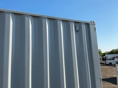New 12’ Job Site Storage Container, 12’x87-1/2”x98-1/2” tall overall, Swing Doors on One End with 7’...