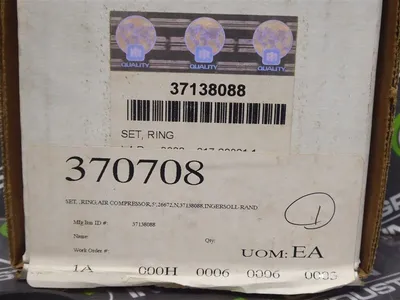 Ingersoll Rand 37138088 Piston Ring Replacement Set New NIB