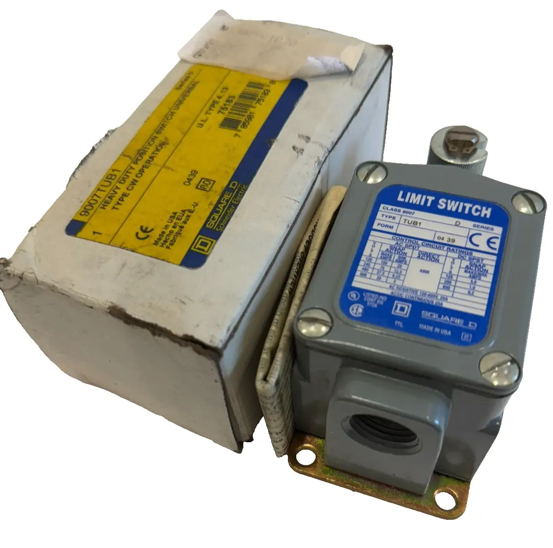 NEW SCHNEIDER ELECTRIC SQUARE D 9007TUB1 POSITION SWITCH SER.D
