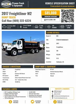 Used 2017 FREIGHTLINER M2 Carhaulers California US | Lillo Machinery #1542395