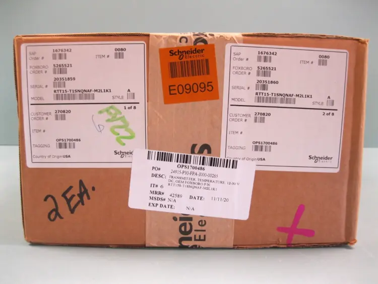 New | in-Stock Foxboro RTT15-T1SNQNAF-M2L1K1 Motor Control Parts New Hampshire US | Bitter End Trading #1127530