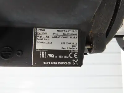 Grundfos MTR3-17/17 A-W-A-HUUV Coolant Pump 15GPM 3Hp 230-277/480V 3PH 1.25"NPT