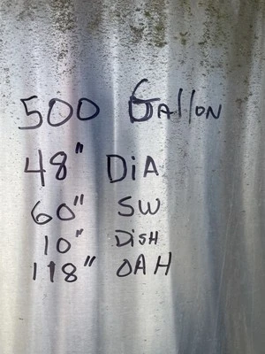 USED Holland & Son 500 Gallon
