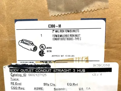 New | in-Stock Appleton Electric Form 35 3" Malleable C-Type Conduit Body Electrical Fittings Michigan US | Maverick Industrial Sales #1509690