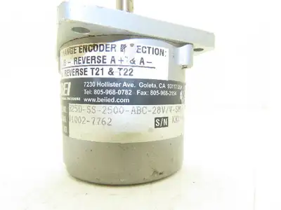 BEI Industrial Sensors H25D-SS-2500-ABC-28V/V-SM16 Rotary Encoder 3/8" Shaft