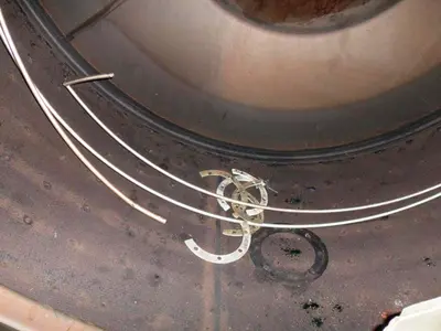 Krauss-Maffei HZ 160/4A peeler centrifuge, rubber-lined.