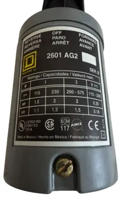 NEW SQUARE D 2601AG2 REVERSING DRUM SWITCH SER. B