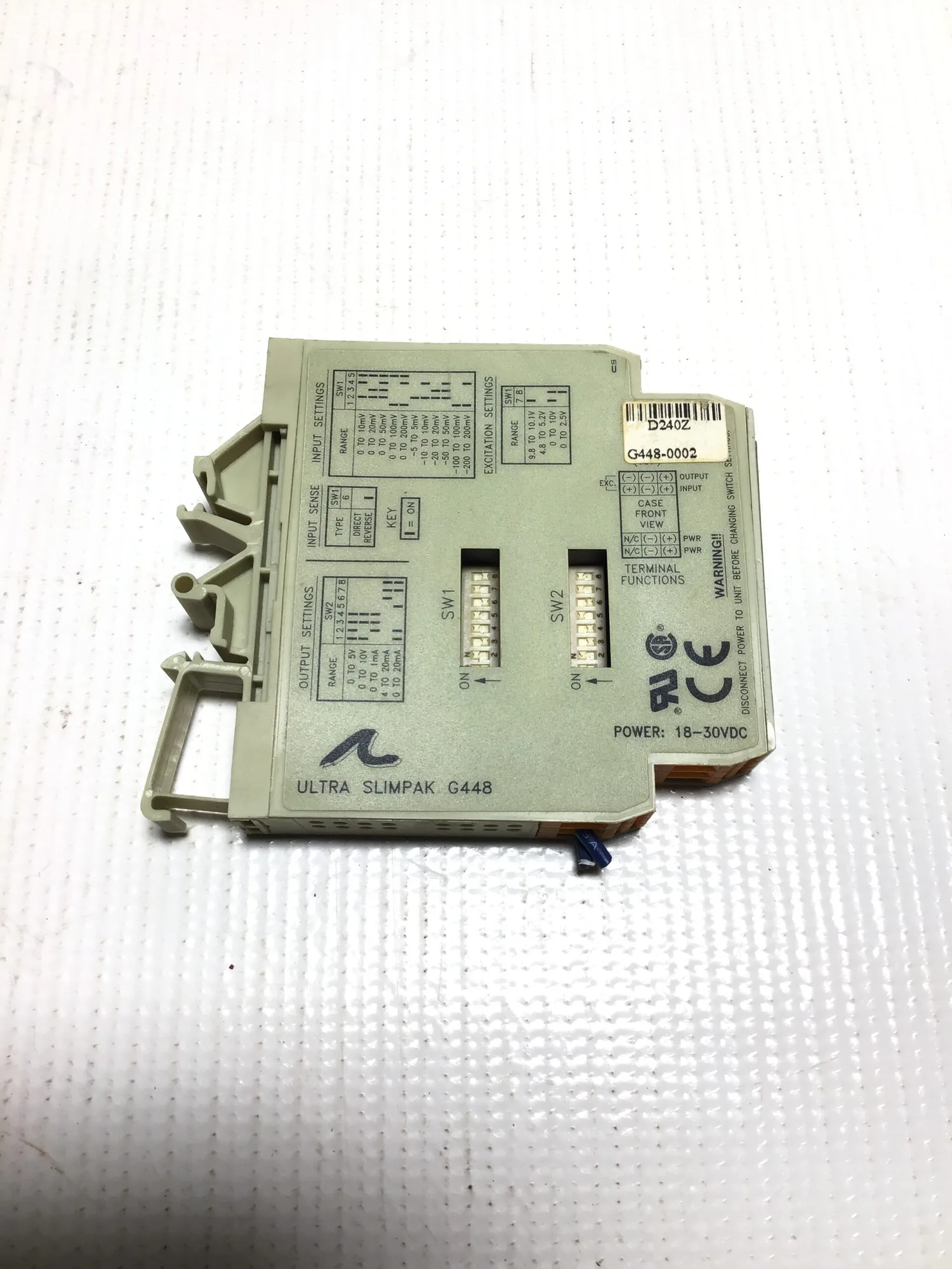 Action Instruments D240Z – G448-0002 Ultra SlimPak Signal Transducer 18-30VDC
