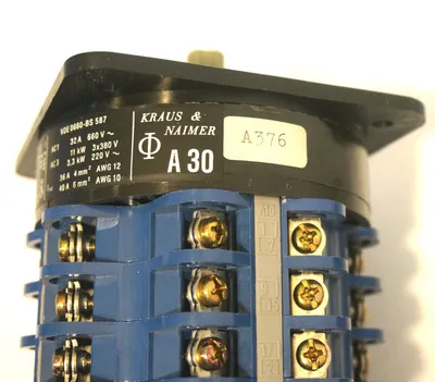 NEW KRAUS & NAIMER A30 A376-609 ROTARY SWITCH A30A376609