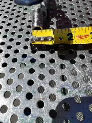 USED SVF CF8M 1000 WOG BALL VALVE W/ 1/2" HOSE FITTING