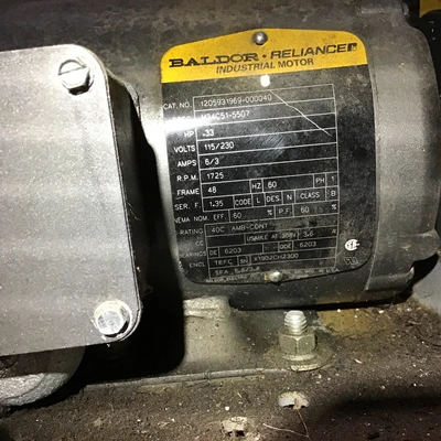 New York Blower FRP Radial Fume Exhauster 160-FRP 200 cfm
