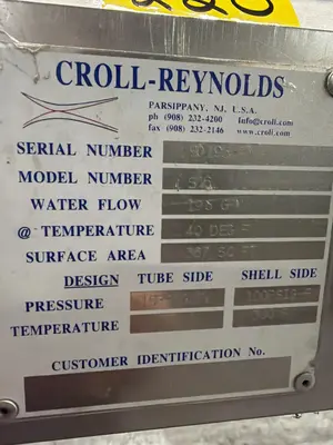 Used CROLL REYNOLDS S16 Heat Exchangers Illinois US | M&M Equipment Corp. #1377290