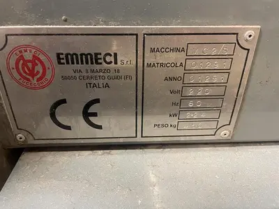 USED 2001 EMMECI MC92 SB RIGID SET-UP BOX MACHINE