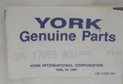 NEW YORK 024-17093-000 CONTROL RELAY 02417093000