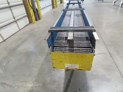 New London Engineering 12"x12' 6 Plastic Roller Belt Accumulating Conveyor 25FPM
