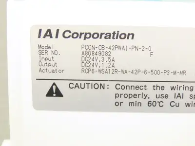IAI PCON-CB-42PWAI-PN-2-0 Position Controller Absolute Incremental 24VDC 1.2A