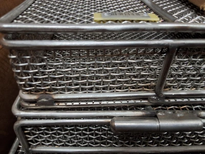 STAINLESS STEEL WIRE MESH PCB INLINE WASH BASKET