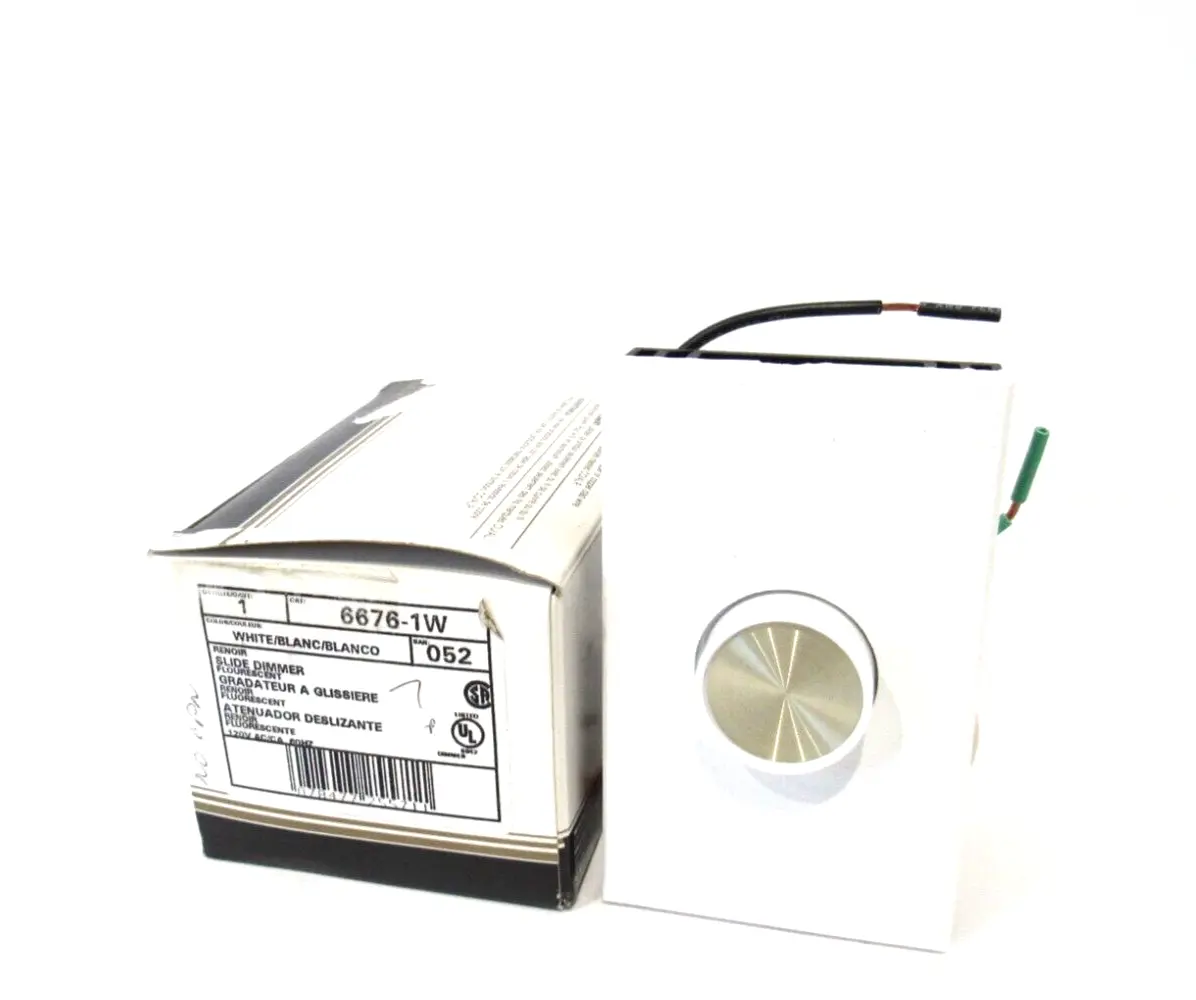 NEW LEVITON 6676-1W FLUORESCENT DIMMER 66761W