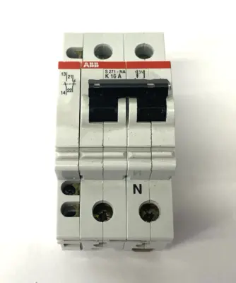 Used ABB Miniature Circuit Breaker 2-Pole w/ Auxiliary Contact Circuit Breakers Michigan US | Maverick Industrial Sales #1389439