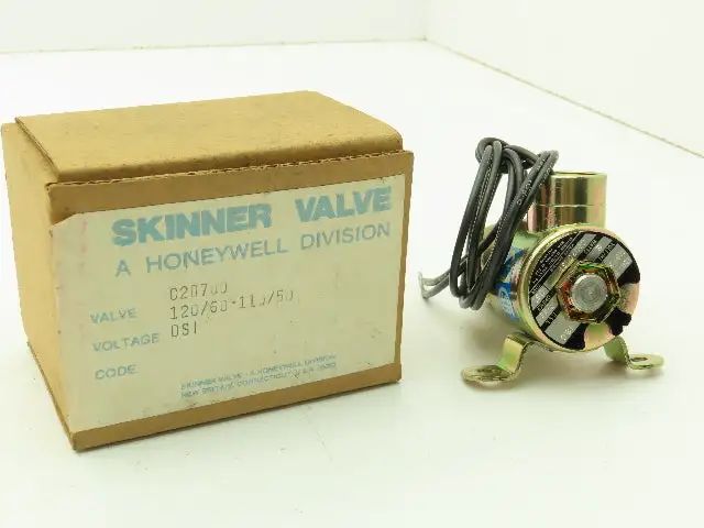 Honeywell Skinner C2D700SF Solenoid Valve 2-Way NC 120V 130 PSI 1/8" NPT